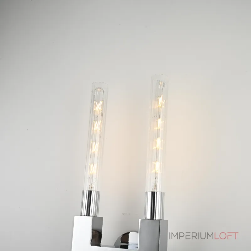 Бра CANELLE wall lamp DOUBLE Sconces Chrome от ImperiumLoft