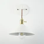 Бра с подвесным плафоном BRAID WALL White от ImperiumLoft