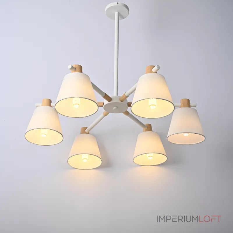 Люстра на штанге NATURA A WHITE 6