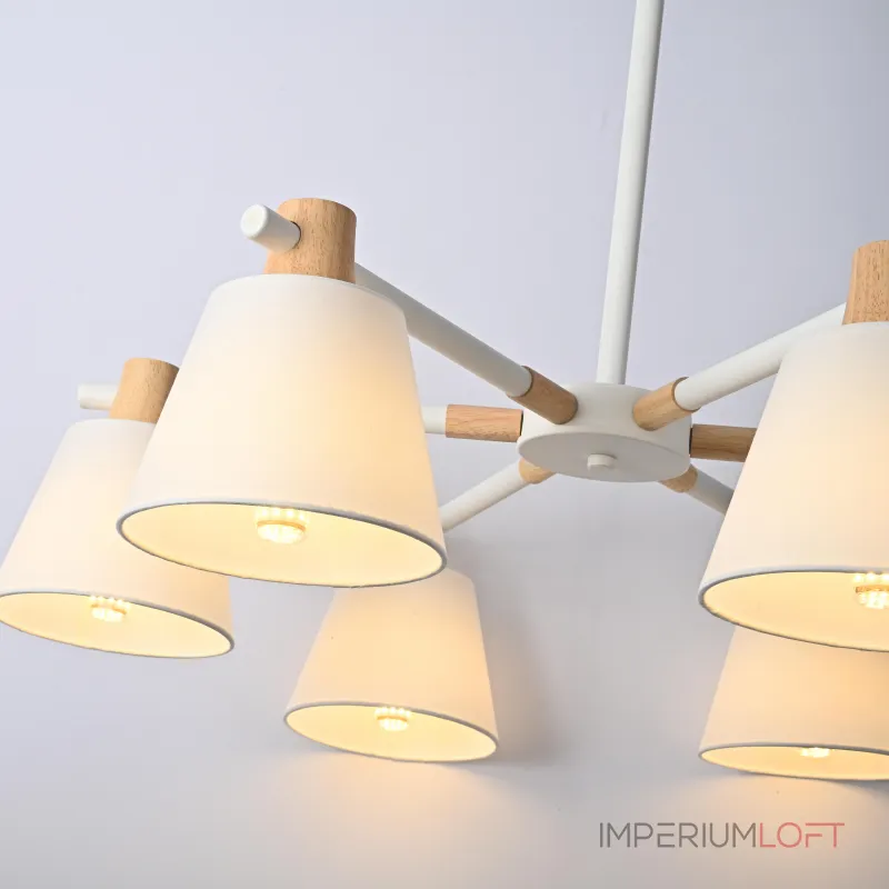 Люстра на штанге NATURA A WHITE 6