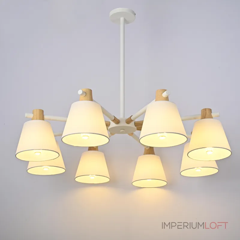 Люстра на штанге NATURA A WHITE 8