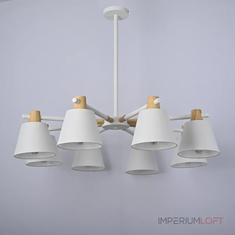 Люстра на штанге NATURA A WHITE 8