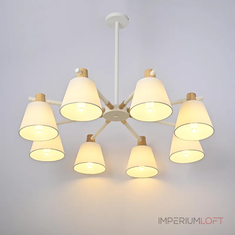 Люстра на штанге NATURA A WHITE 8