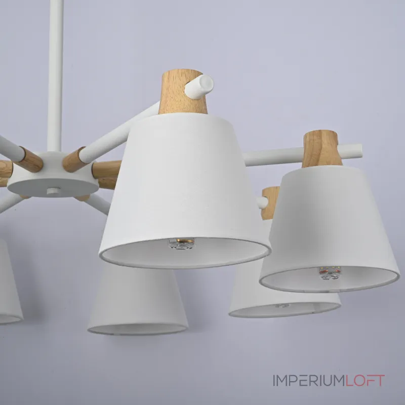 Люстра на штанге NATURA A WHITE 8