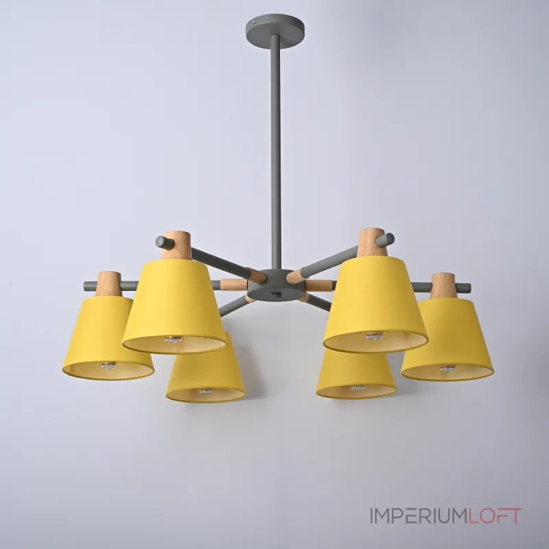 Люстра на штанге NATURA A YELLOW 6