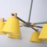 Люстра на штанге NATURA A YELLOW 6