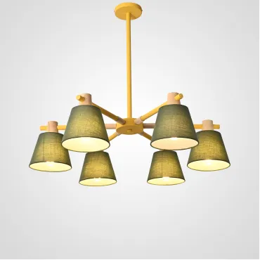 Люстра на штанге NATURA A GREEN 6 Люстра на штанге NATURA A GREEN 6