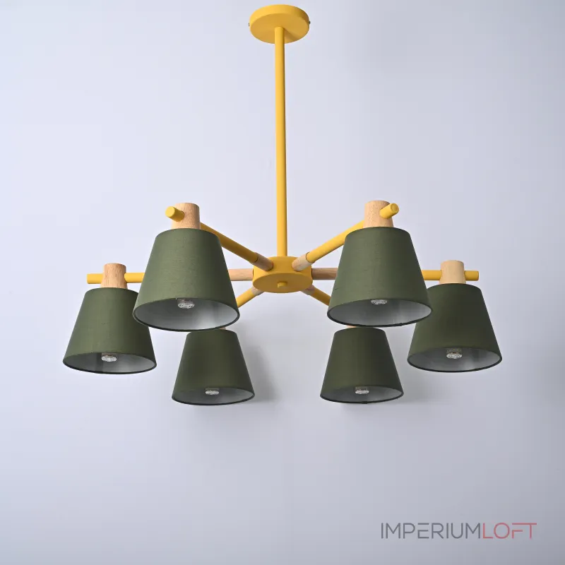 Люстра на штанге NATURA A GREEN 6 Люстра на штанге NATURA A GREEN 6