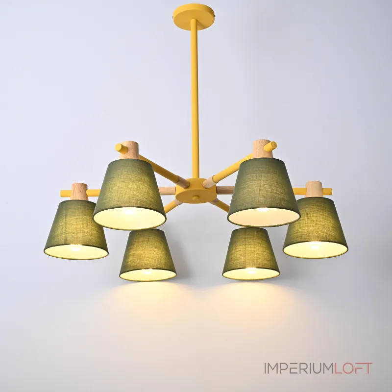 Люстра на штанге NATURA A GREEN 6 Люстра на штанге NATURA A GREEN 6