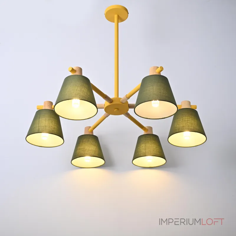 Люстра на штанге NATURA A GREEN 6 Люстра на штанге NATURA A GREEN 6