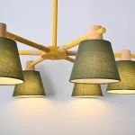 Люстра на штанге NATURA A GREEN 6