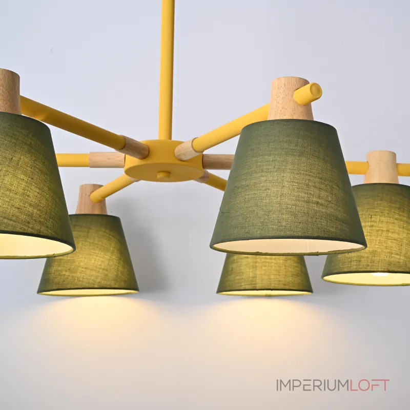 Люстра на штанге NATURA A GREEN 6 Люстра на штанге NATURA A GREEN 6