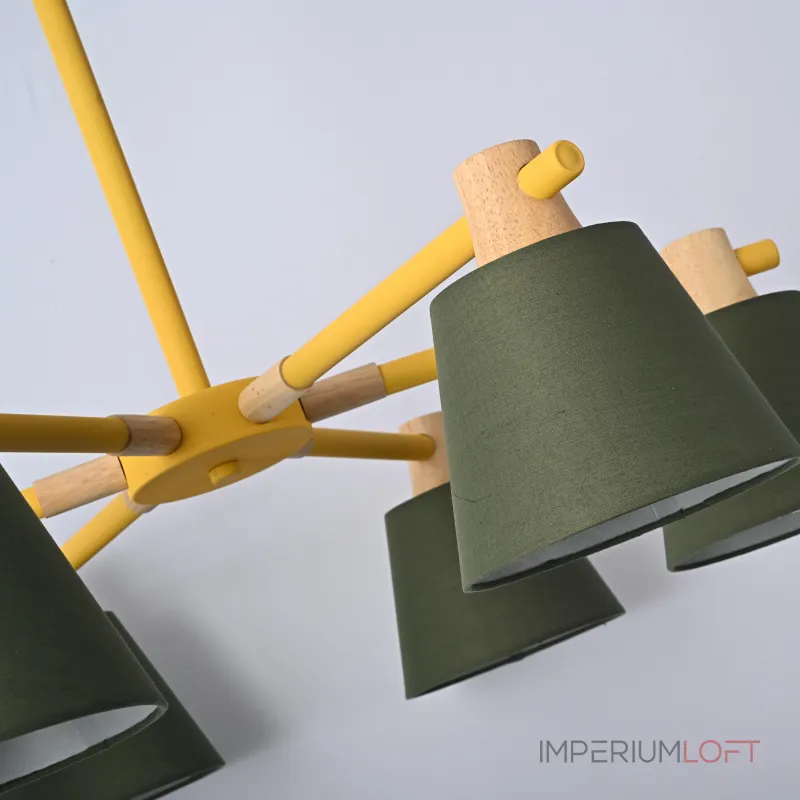 Люстра на штанге NATURA A GREEN 6 Люстра на штанге NATURA A GREEN 6