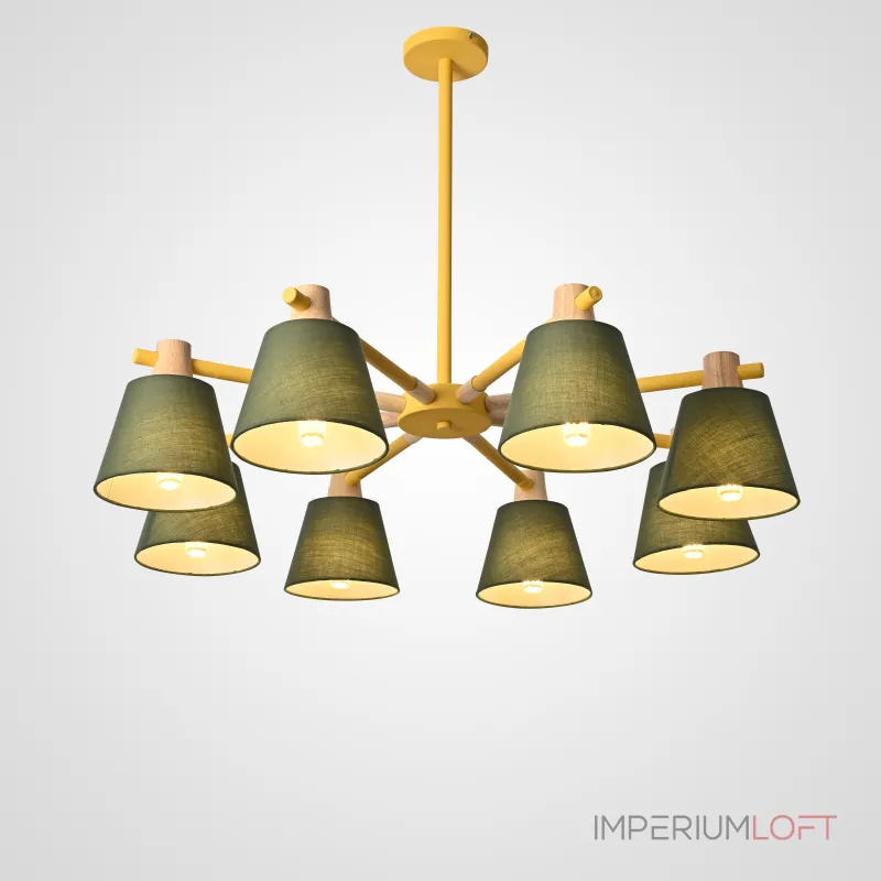 Люстра на штанге NATURA A GREEN 8 Люстра на штанге NATURA A GREEN 8