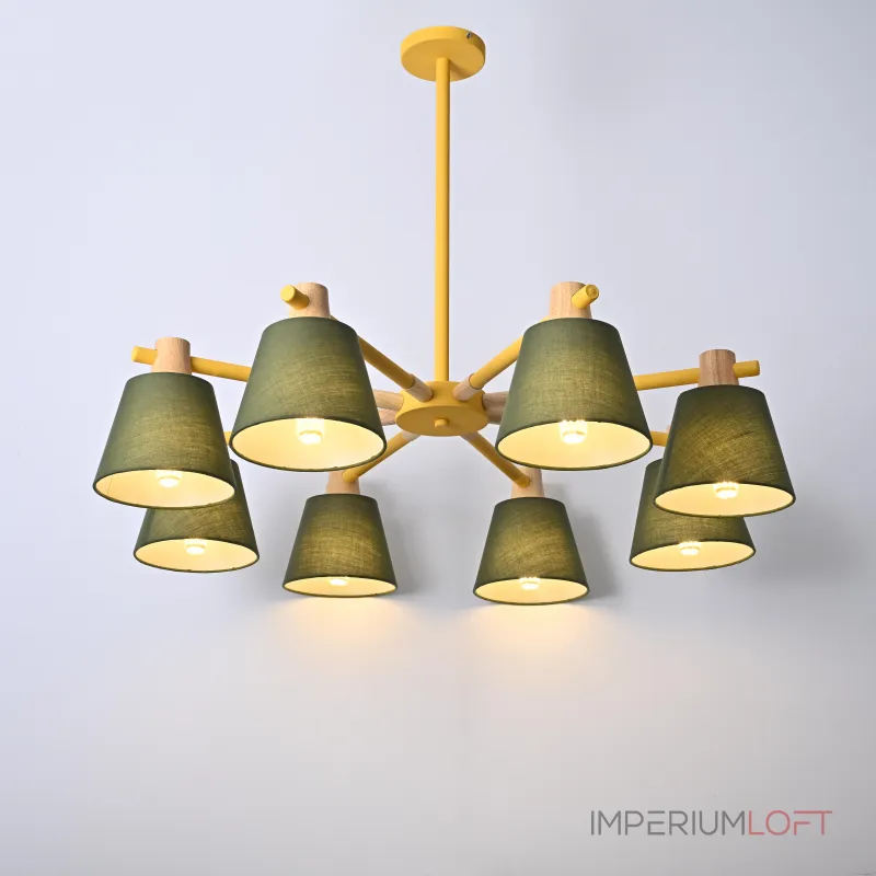 Люстра на штанге NATURA A GREEN 8 Люстра на штанге NATURA A GREEN 8