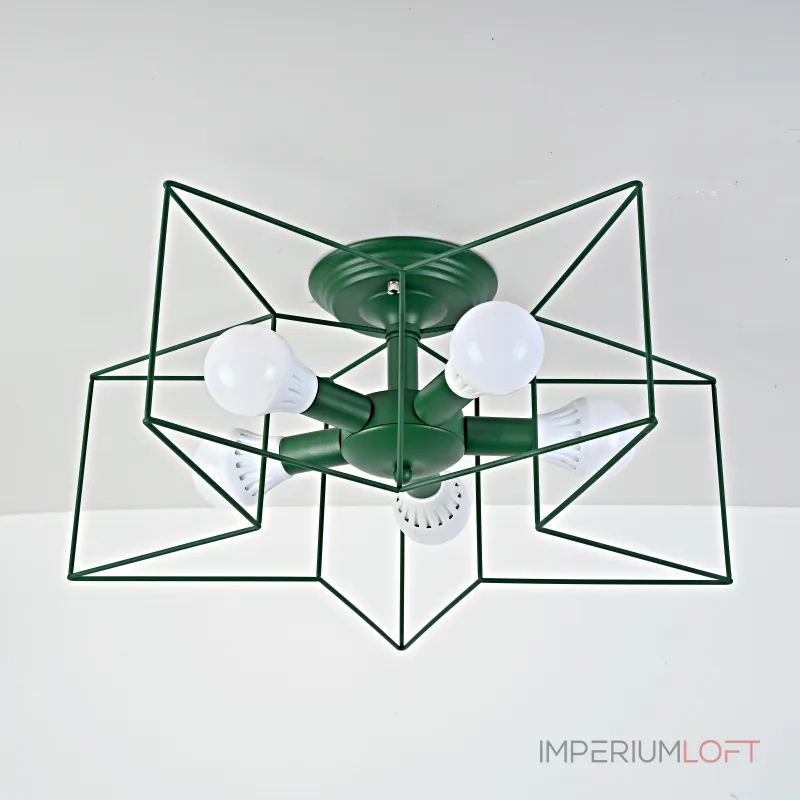 Потолочная люстра ASTERI Green от ImperiumLoft