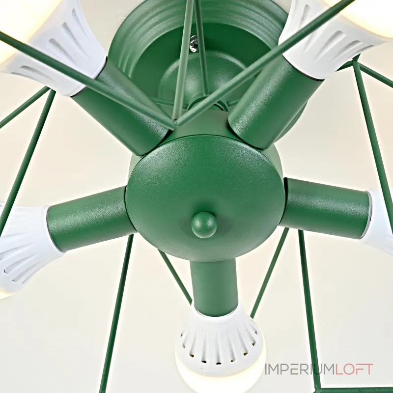 Потолочная люстра ASTERI Green от ImperiumLoft