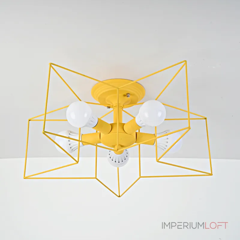 Потолочная люстра ASTERI Yellow от ImperiumLoft