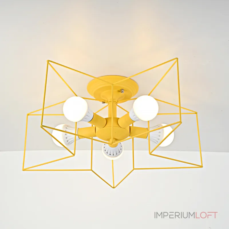 Потолочная люстра ASTERI Yellow от ImperiumLoft