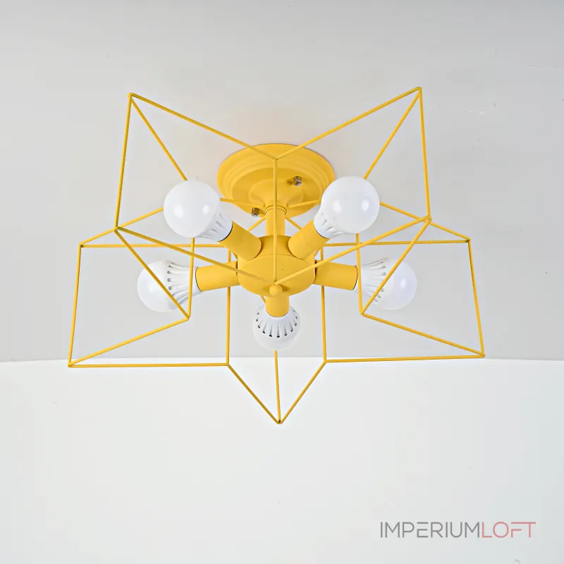 Потолочная люстра ASTERI Yellow от ImperiumLoft