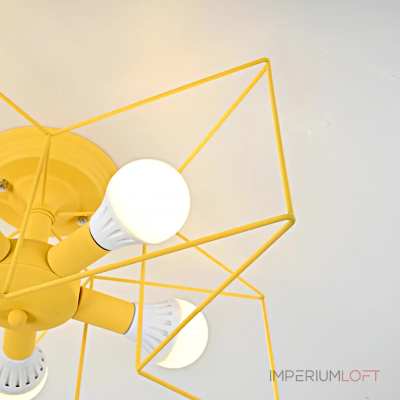 Потолочная люстра ASTERI Yellow от ImperiumLoft