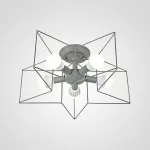 Потолочная люстра ASTERI Gray от ImperiumLoft