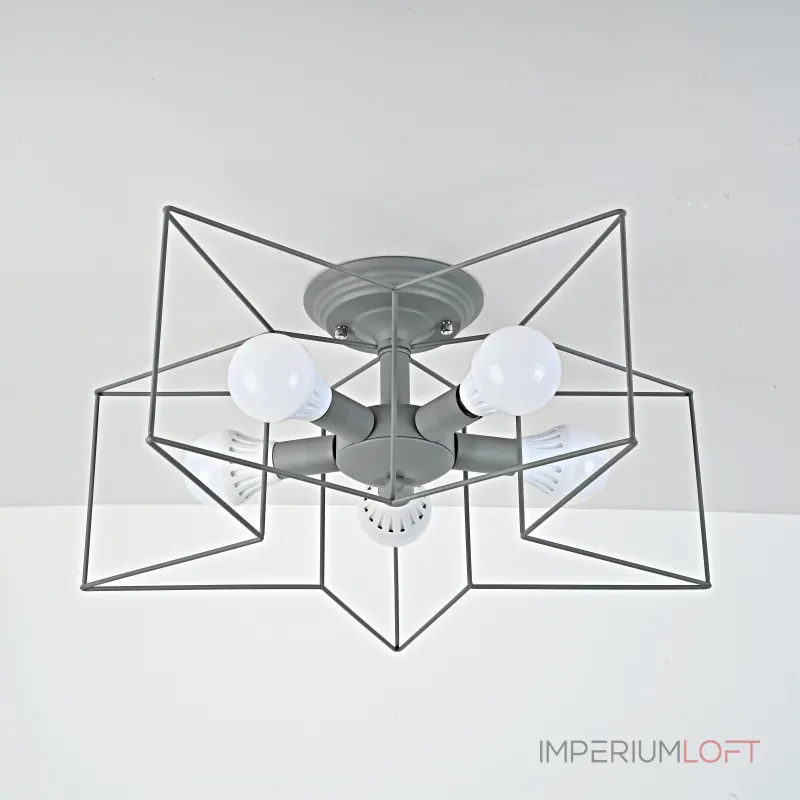 Потолочная люстра ASTERI Gray от ImperiumLoft