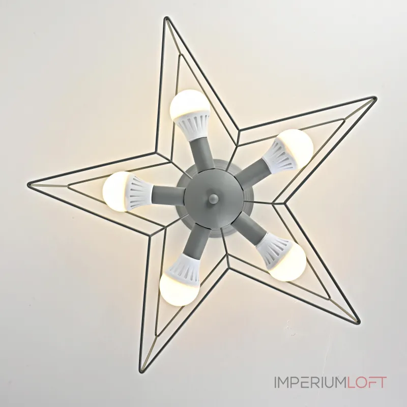 Потолочная люстра ASTERI Gray от ImperiumLoft