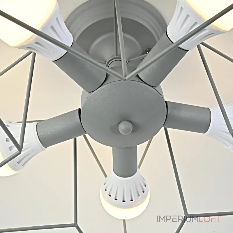 Потолочная люстра ASTERI Gray от ImperiumLoft