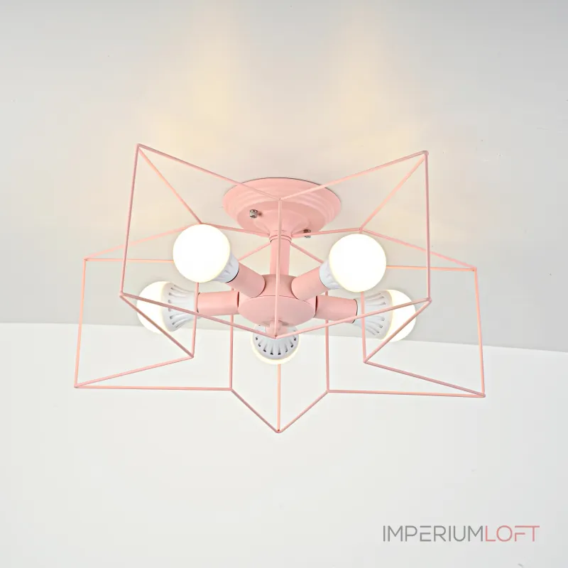 Потолочная люстра ASTERI Pink от ImperiumLoft