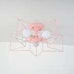 Потолочная люстра ASTERI Pink от ImperiumLoft