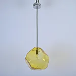 Подвесной светильник Color Ice Cube Pendant JEVIO 1 Янтарный от ImperiumLoft