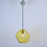 Подвесной светильник Color Ice Cube Pendant JEVIO 1 Янтарный от ImperiumLoft