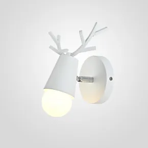 Бра с рожками DEER A White
