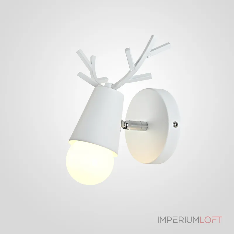 Бра с рожками DEER A White от ImperiumLoft Бра с рожками DEER A White от ImperiumLoft