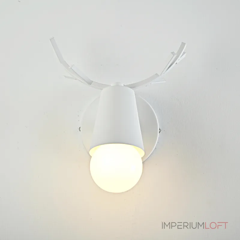 Бра с рожками DEER A White от ImperiumLoft Бра с рожками DEER A White от ImperiumLoft