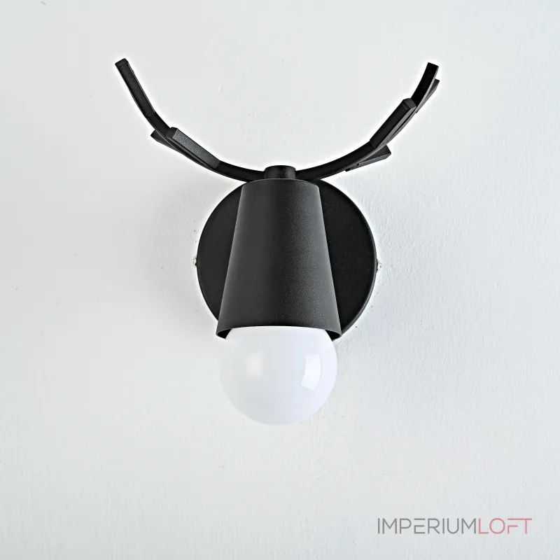 Бра с рожками DEER A Black от ImperiumLoft Бра с рожками DEER A Black от ImperiumLoft