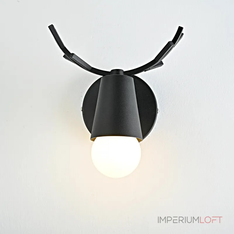 Бра с рожками DEER A Black от ImperiumLoft Бра с рожками DEER A Black от ImperiumLoft