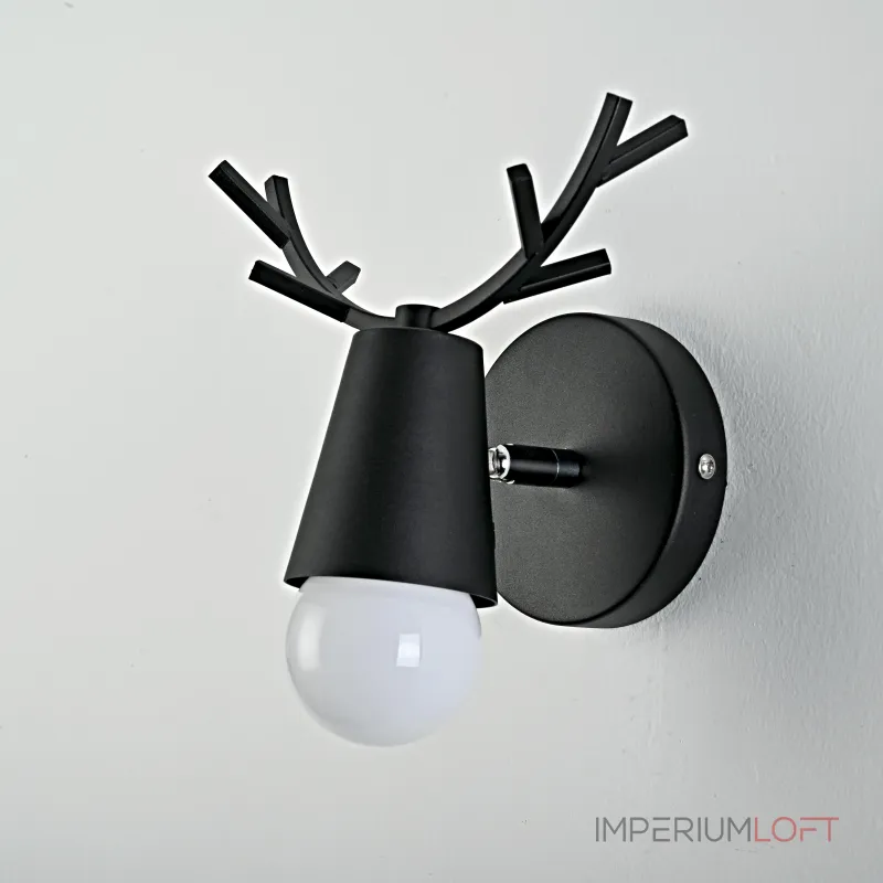Бра с рожками DEER A Black от ImperiumLoft Бра с рожками DEER A Black от ImperiumLoft