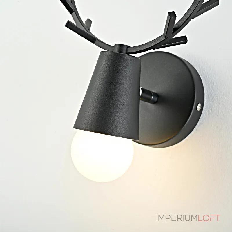 Бра с рожками DEER A Black от ImperiumLoft Бра с рожками DEER A Black от ImperiumLoft