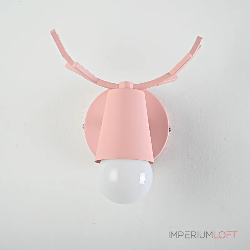 Бра с рожками DEER A Pink от ImperiumLoft