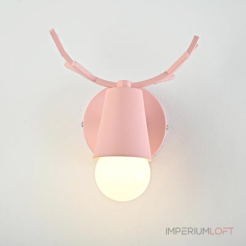 Бра с рожками DEER A Pink от ImperiumLoft