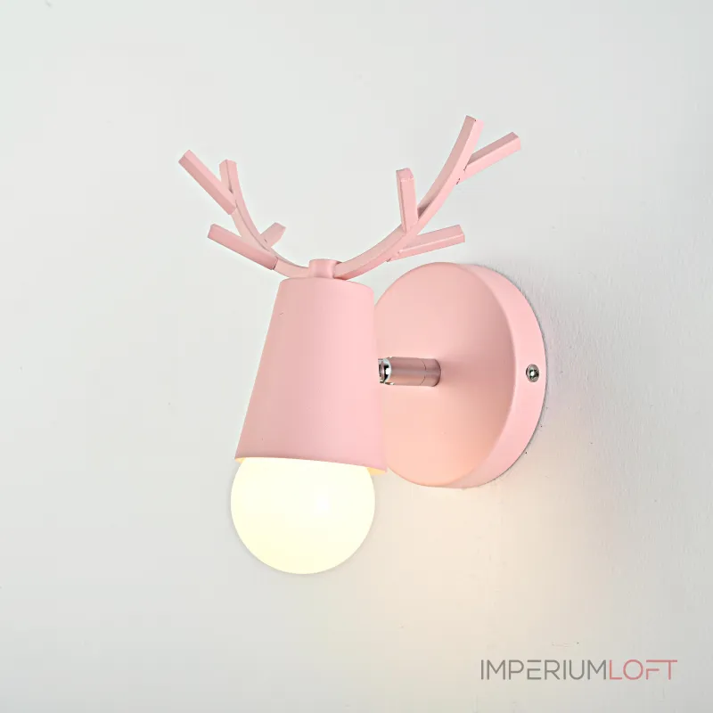 Бра с рожками DEER A Pink от ImperiumLoft