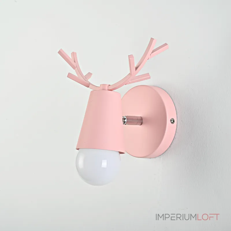 Бра с рожками DEER A Pink от ImperiumLoft