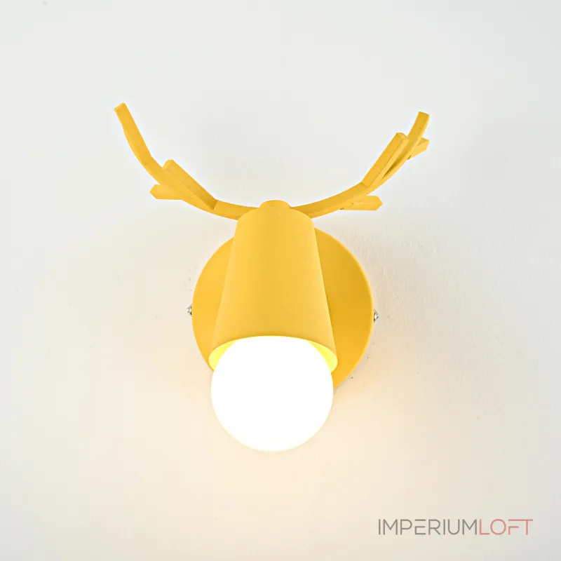 Бра с рожками DEER A Yellow от ImperiumLoft Бра с рожками DEER A Yellow от ImperiumLoft