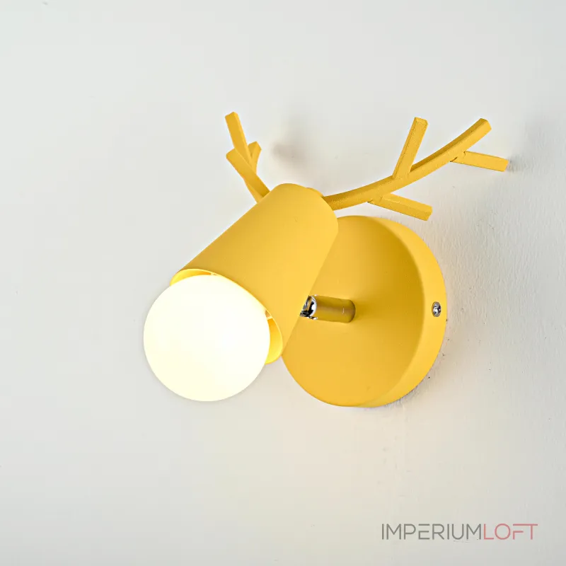 Бра с рожками DEER A Yellow от ImperiumLoft Бра с рожками DEER A Yellow от ImperiumLoft