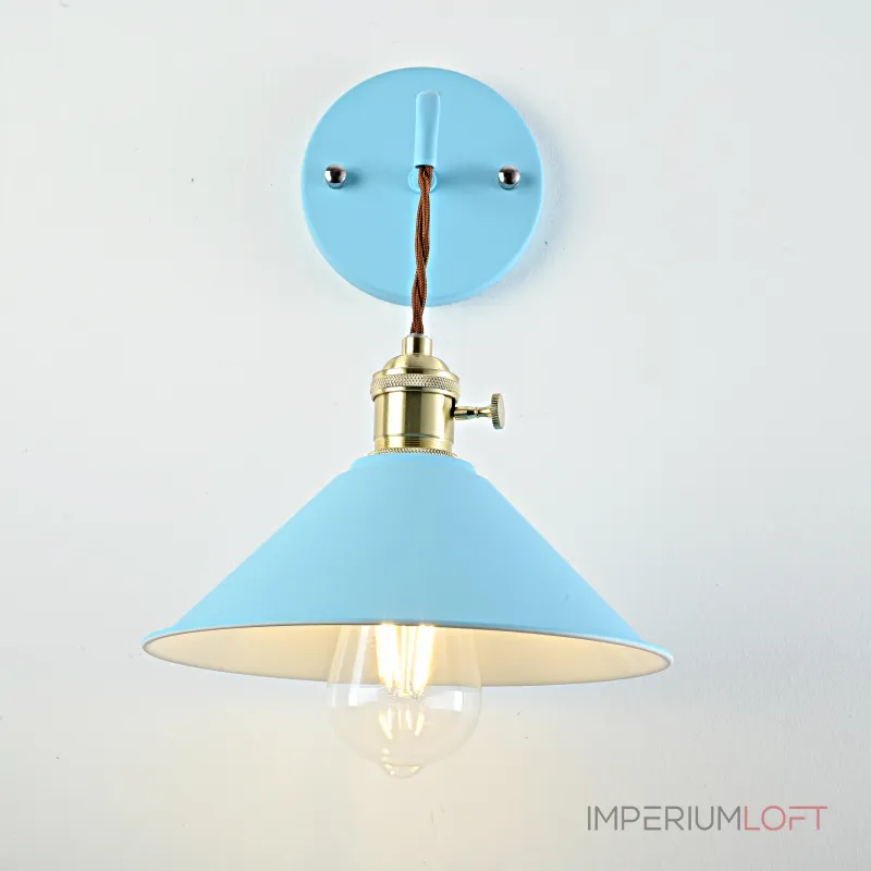 Бра с подвесным плафоном BRAID WALL Blue от ImperiumLoft