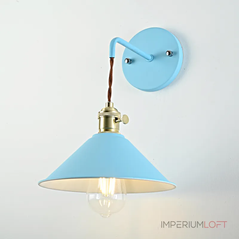 Бра с подвесным плафоном BRAID WALL Blue от ImperiumLoft