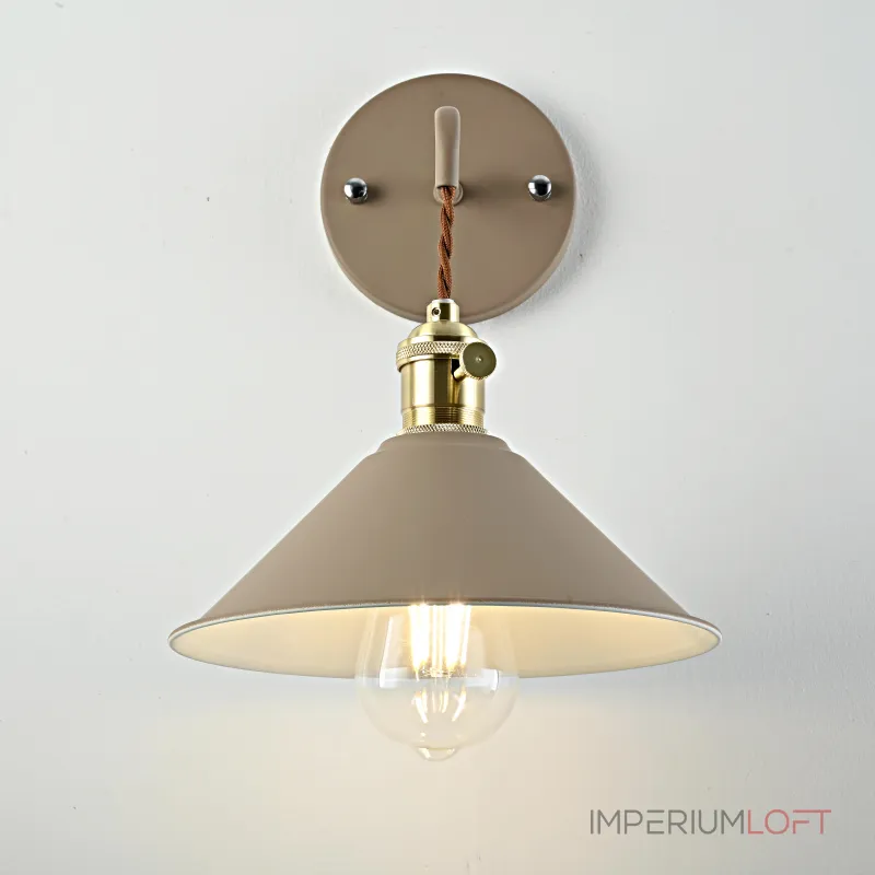 Бра с подвесным плафоном BRAID WALL Khaki от ImperiumLoft