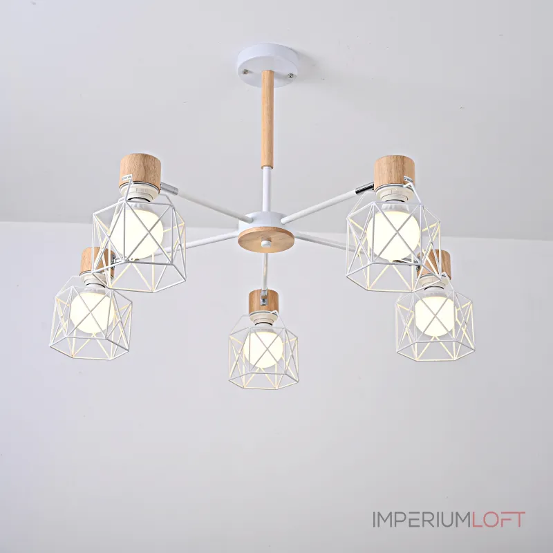 Потолочная люстра CORF B3 White 5 lamps от ImperiumLoft